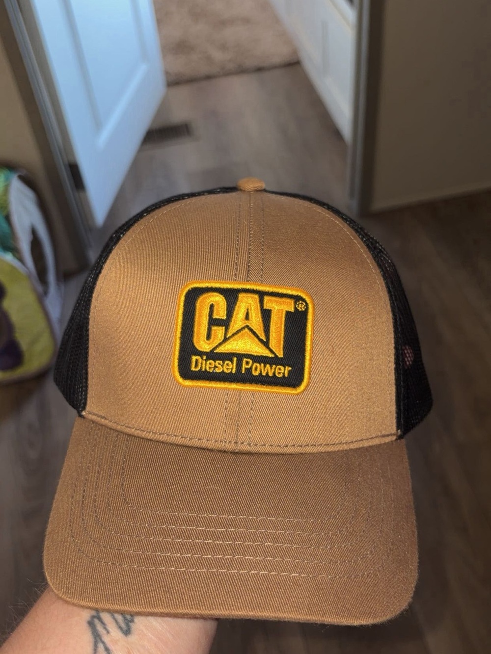 NWT: CAT Diesel Power Brown & Black Trucker Hat